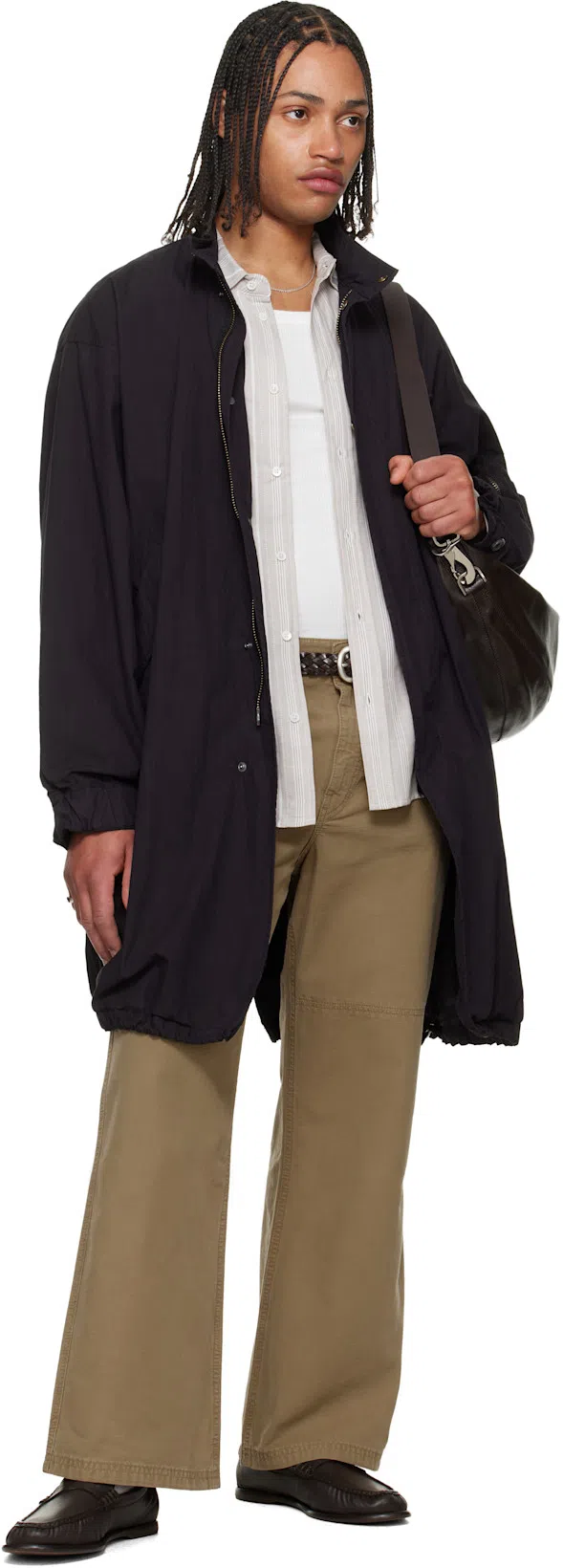 JEANERICA Taupe Byron Shirt In Brown