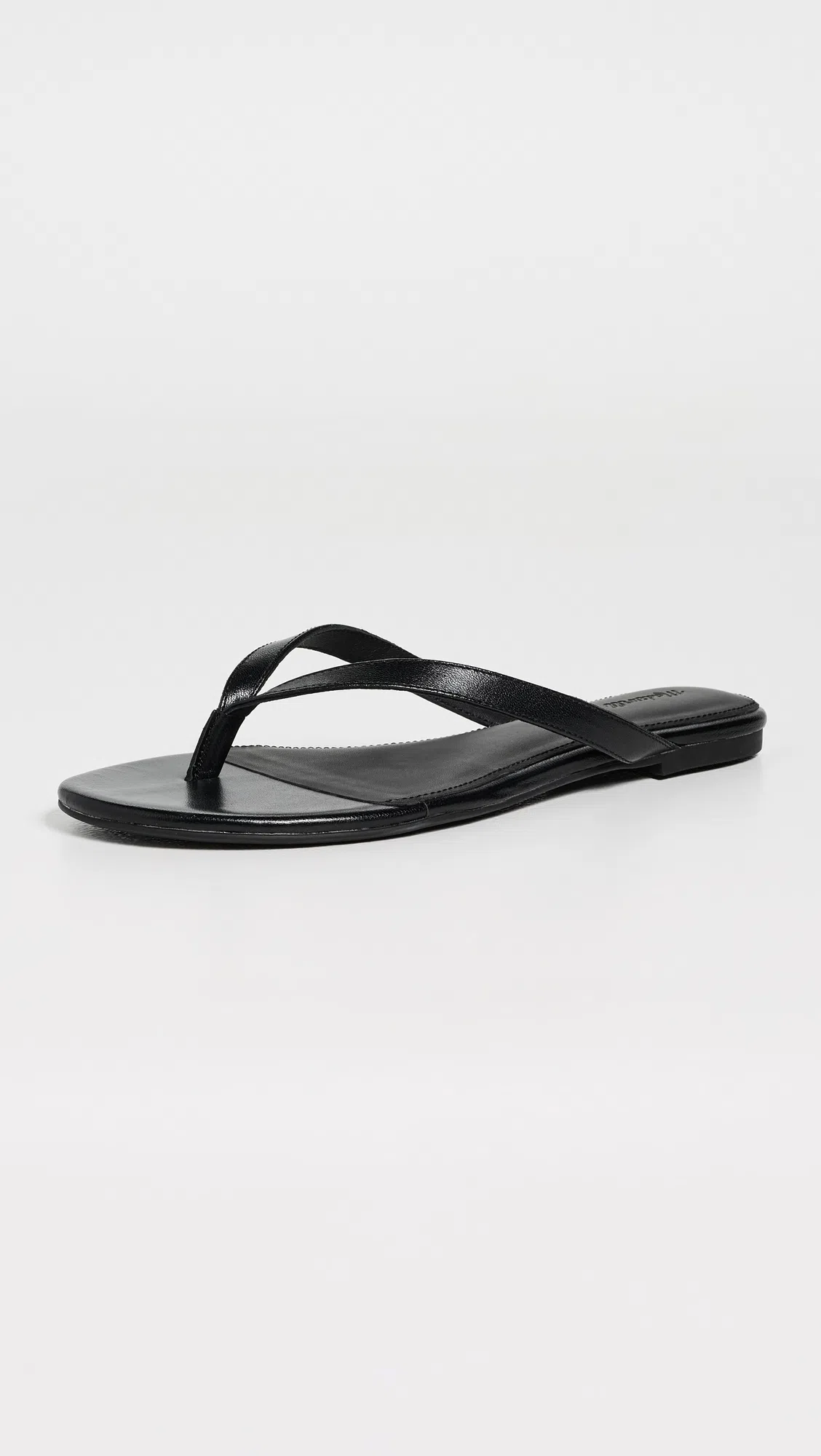 MADEWELL Izzie Ivana Leather Thong Sandals True Black