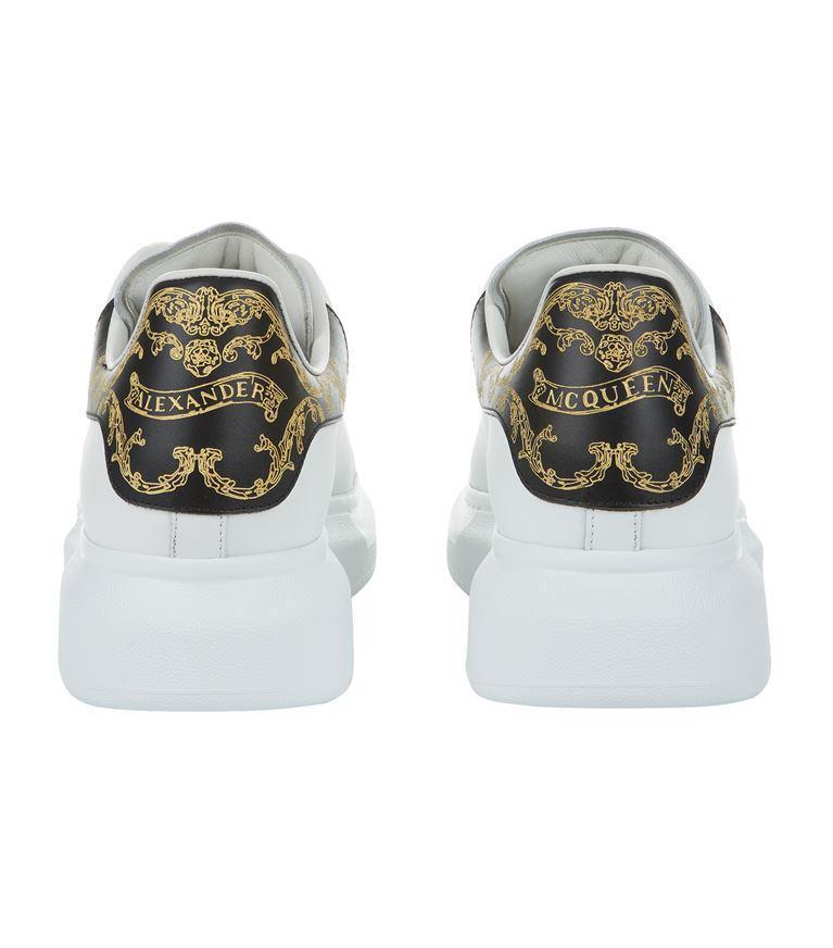 ALEXANDER MCQUEEN Oversized Sneakers In Black And White Leather