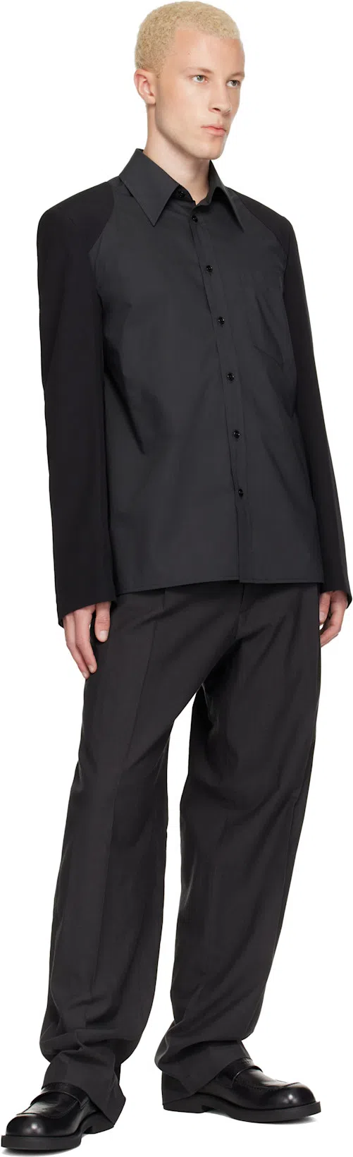 MM6 MAISON MARGIELA Leather City Biker Loafers In Black