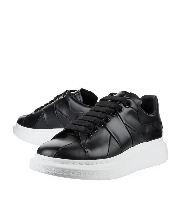 ALEXANDER MCQUEEN Oversized Sneakers In Black And White Leather