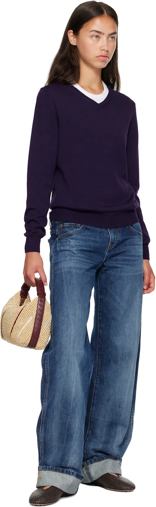 BOTTEGA VENETA Brown Rosa Ballerina Flats In Multi