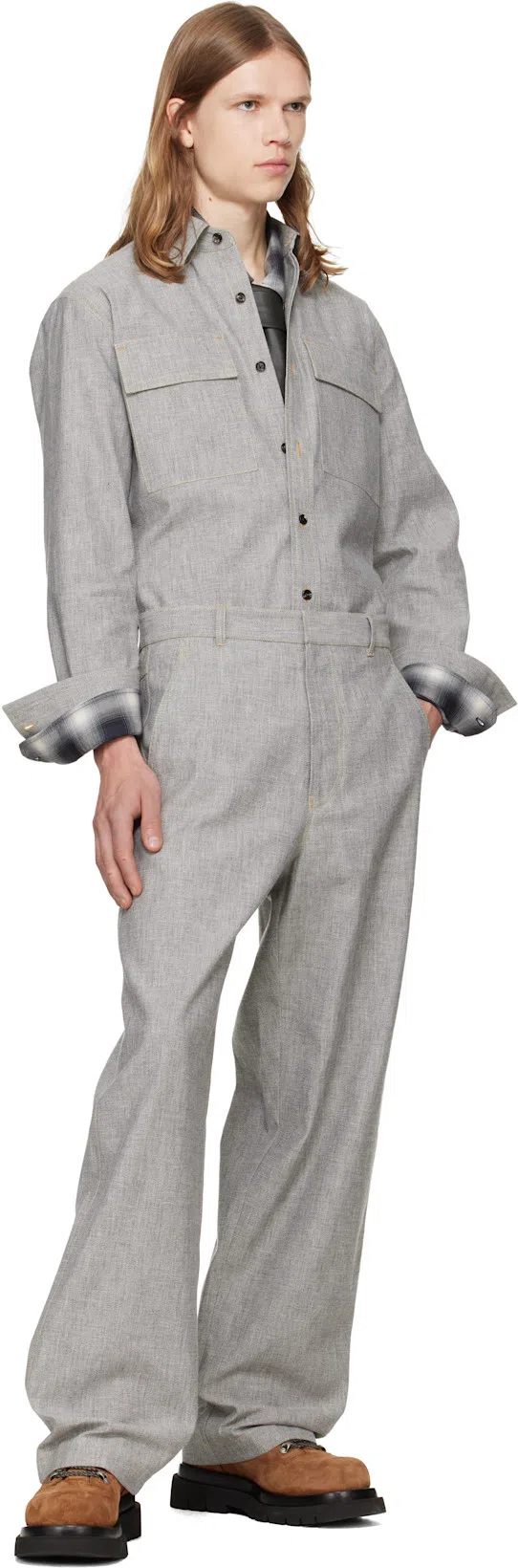 OUR LEGACY Every Shirt Reno Cowboy Relaxedfit Checked Viscose Shirt In Black