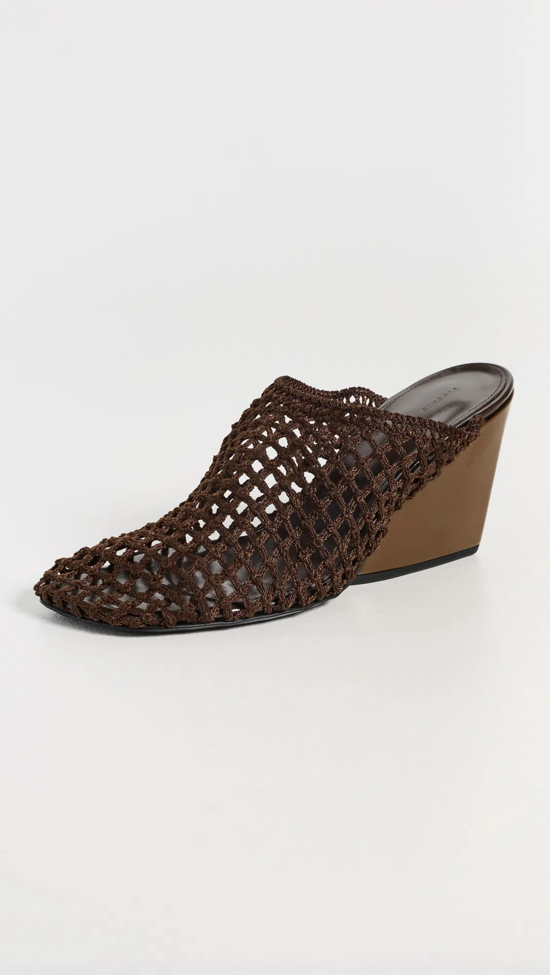 ST AGNI Woven Slim Bateau Tote In Brown