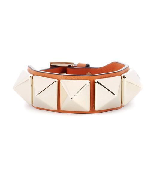 VALENTINO GARAVANI Valentino Calfskin Sneakers With Contrasting Bands And Rubber Studs In White