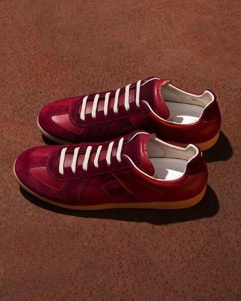 MAISON MARGIELA Bicolor Leather Replica Sneakers In White