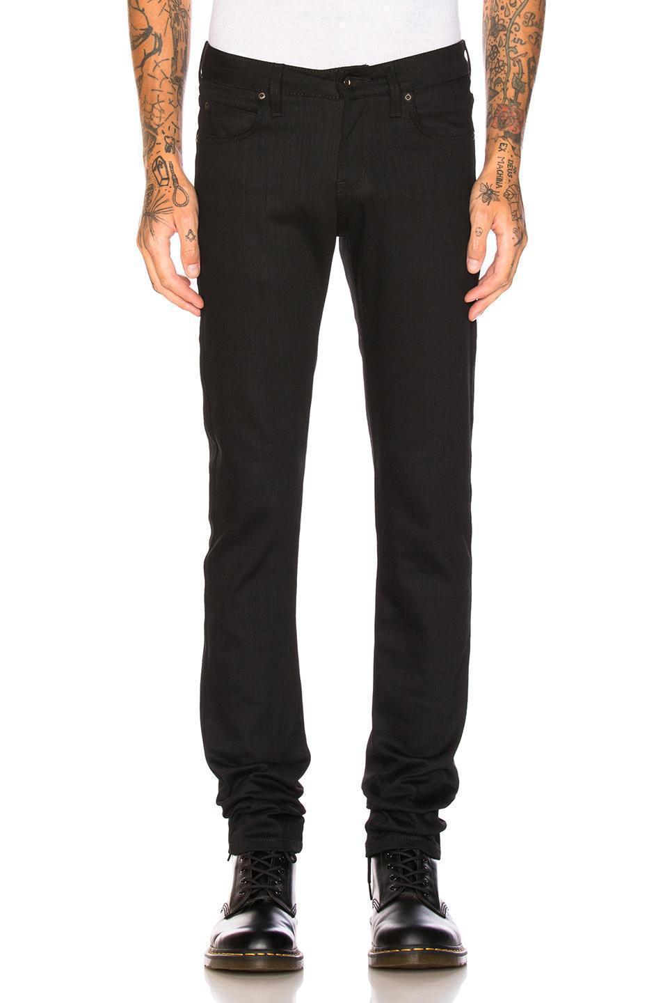 DR. MARTENS Crewson Nubuck Leather Casual Boots Size 13.0 In Black