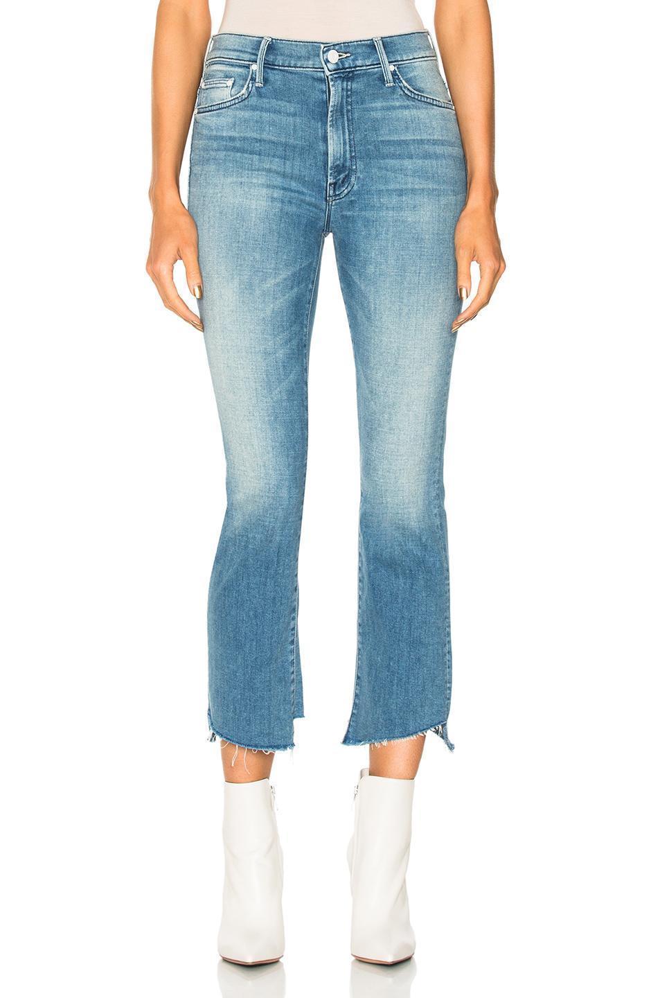 MOTHER 'the Insider' Crop Step Fray Jeans In Shake Well