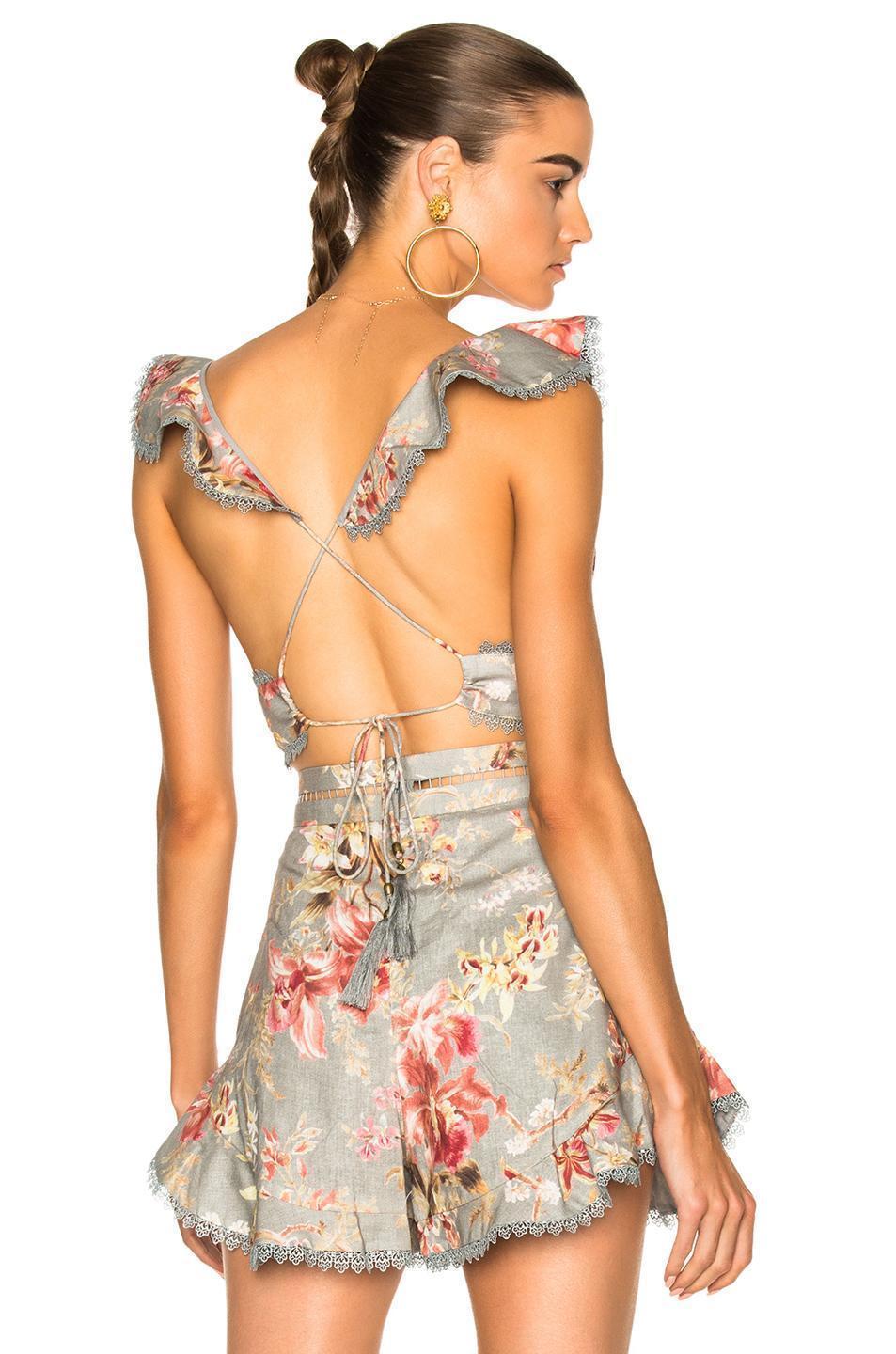 CHLOÉ Marcie Small Crossbody Bag In Grained Calfskin In Gray