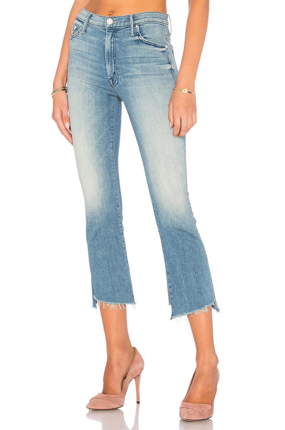 MOTHER 'the Insider' Crop Step Fray Jeans In Shake Well