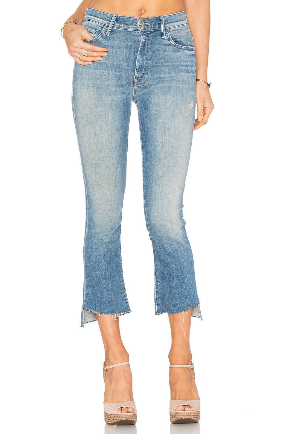 MOTHER 'the Insider' Crop Step Fray Jeans In Shake Well