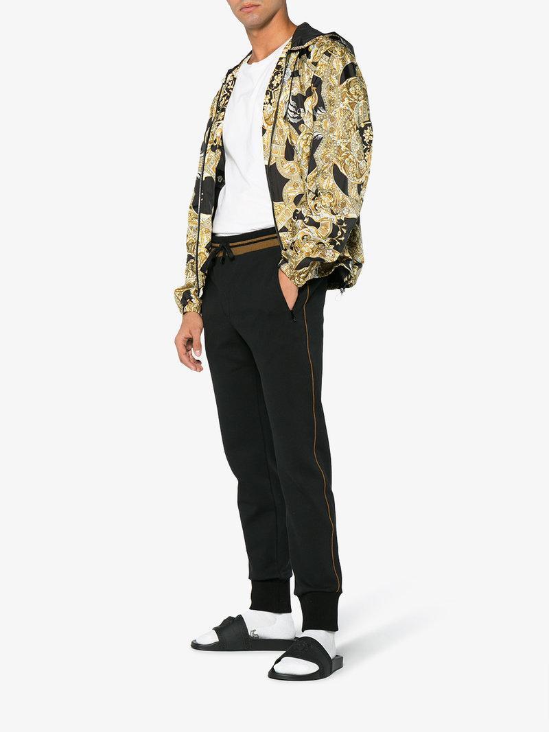 VERSACE Palazzo Rubber Slides In Black