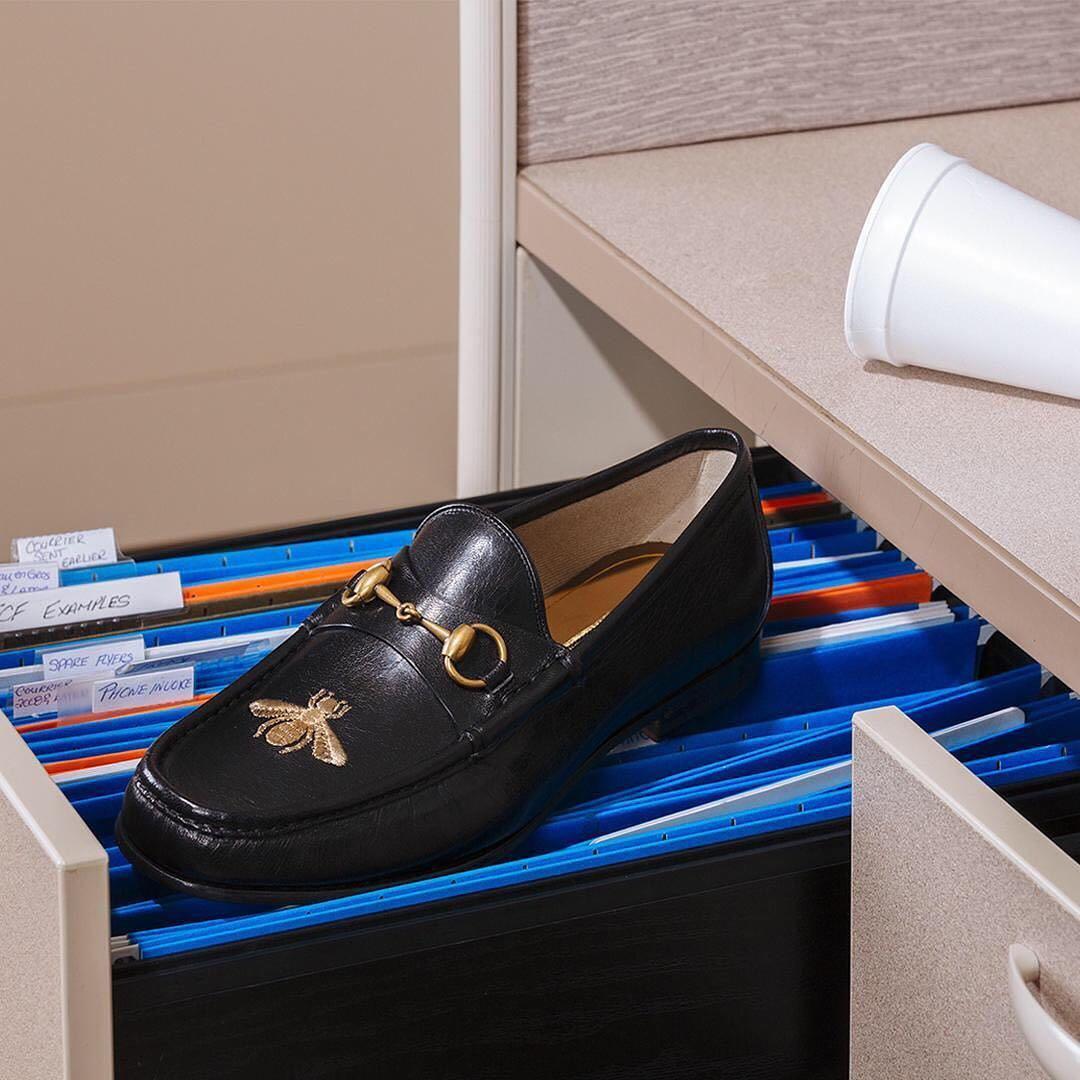 GUCCI 50mm 1953 Horsebit Leather Loafers In Black