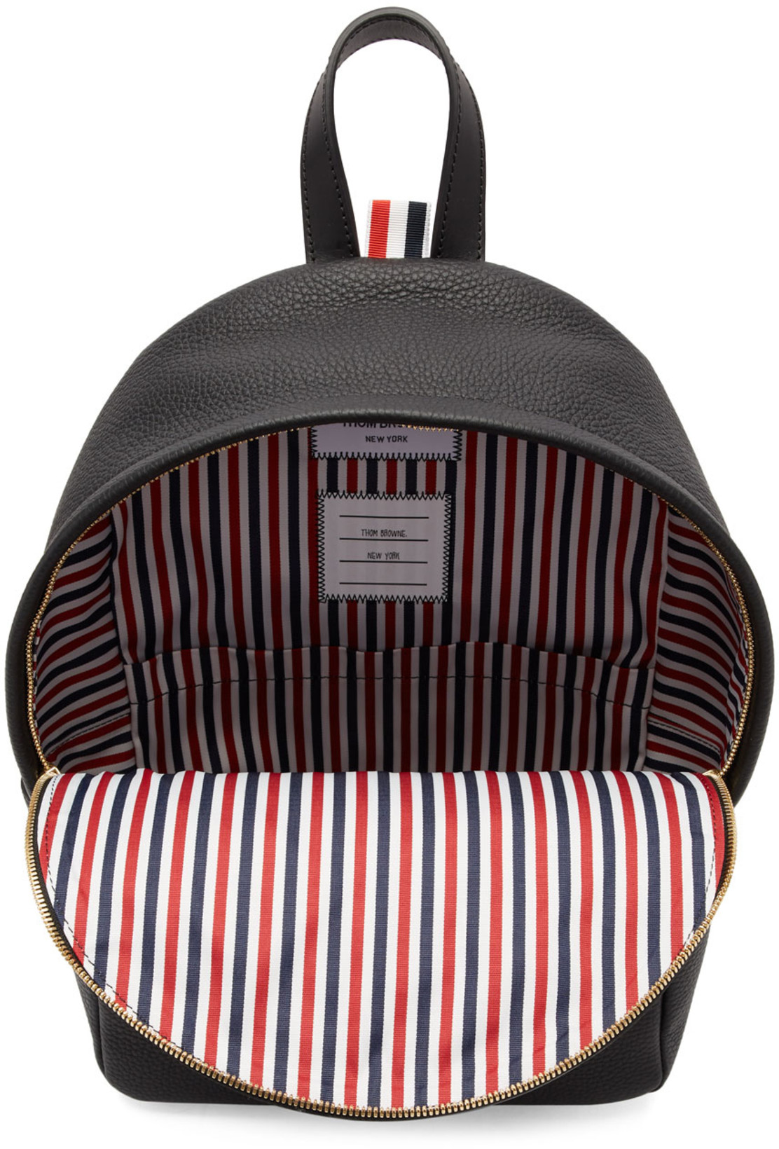 THOM BROWNE Blue Jersey Sweatshirt With 4bar Detail