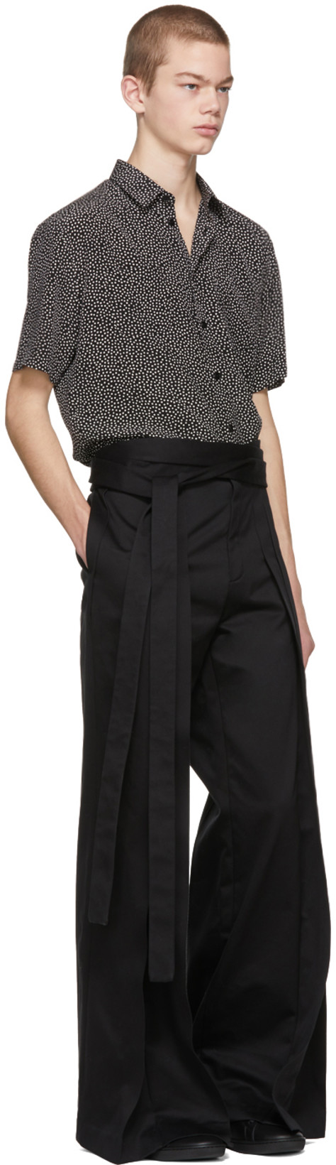 SAINT LAURENT Andy Black Leather Sneakers