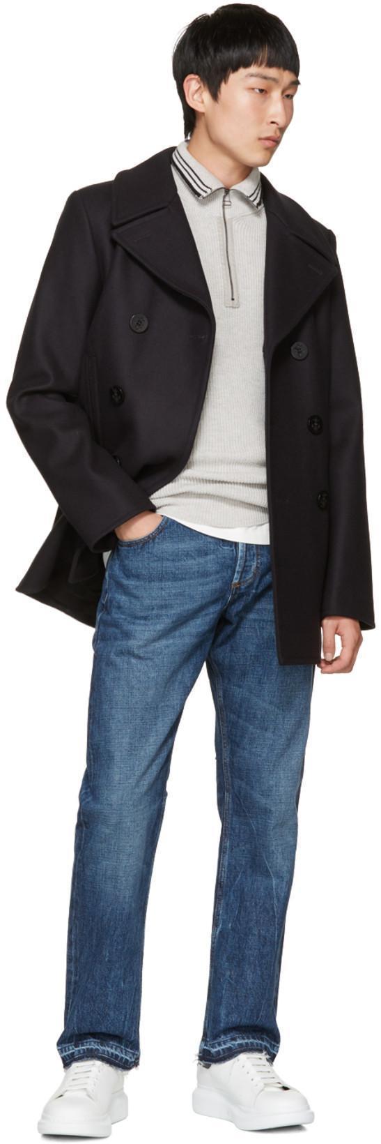 ALEXANDER MCQUEEN Alexander Mc Queen Workwear Denim Jeans In Blue