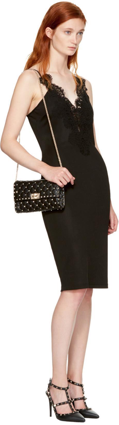 VALENTINO GARAVANI Studded Leather Decollete Pumps In Black