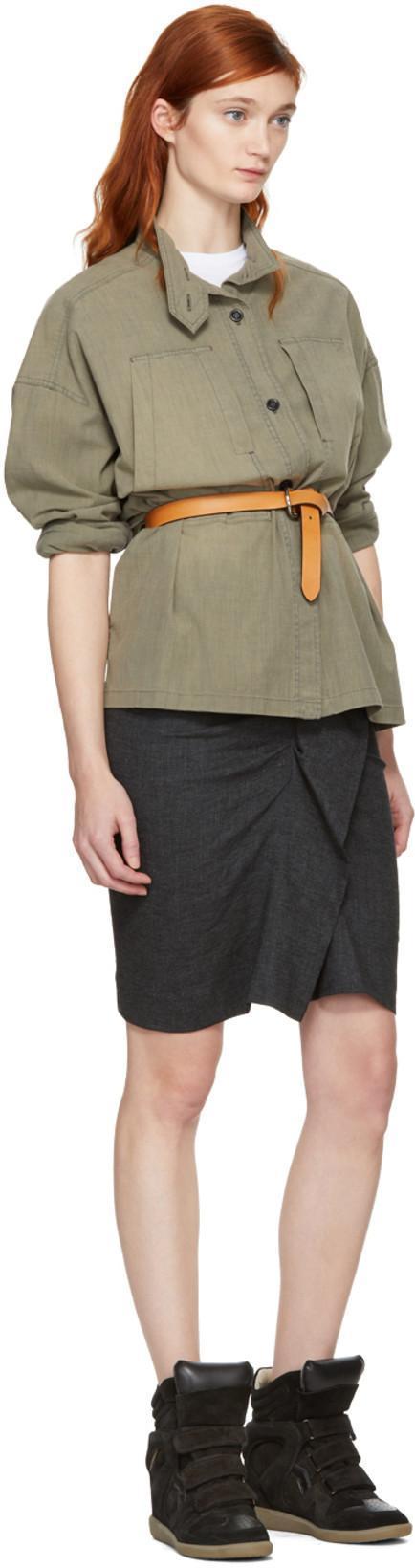 ISABEL MARANT Suede Bekett Wedge Sneakers 50 In Black