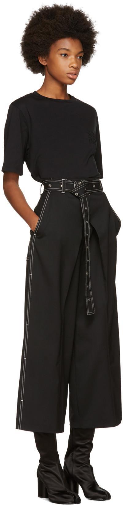 LOEWE Logo Anagram Cotton Jersey T-shirt In Black