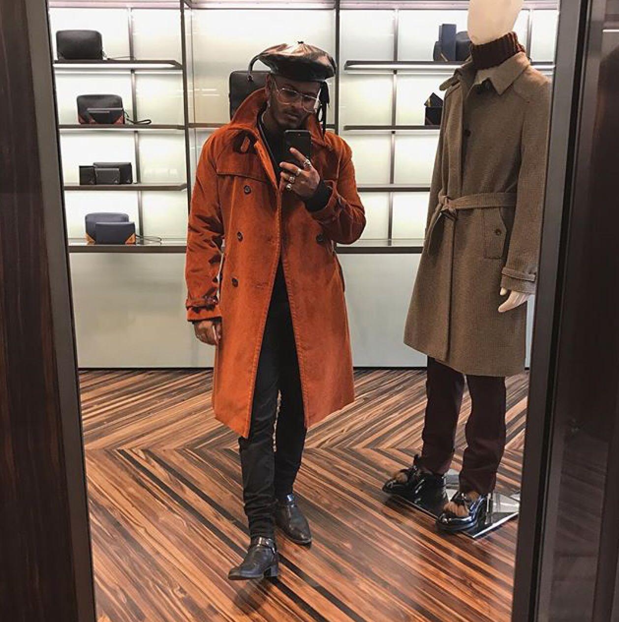 SAINT LAURENT Wyatt Harness Calf Leather Ankle Boots In Black