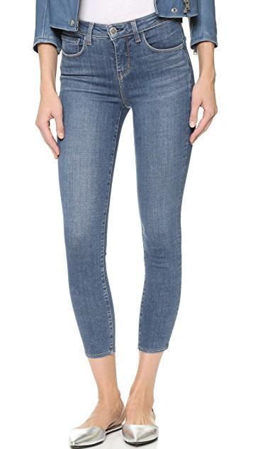 L'AGENCE Margot High-rise Skinny Jeans In Light Vintage