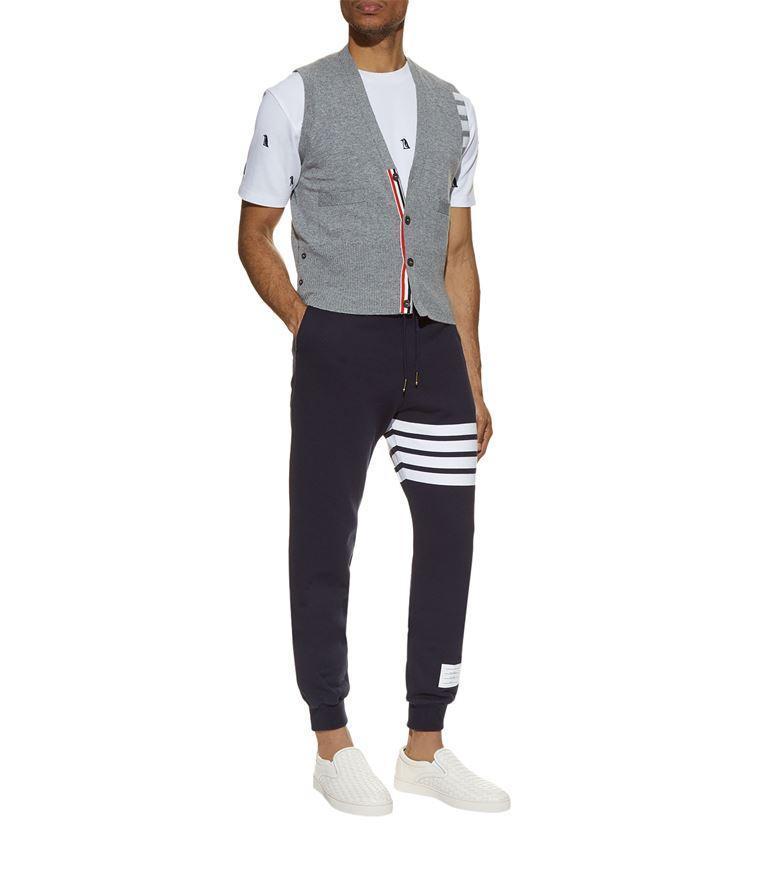 THOM BROWNE Classic Loopback 4-bar Sweatpants In Blue