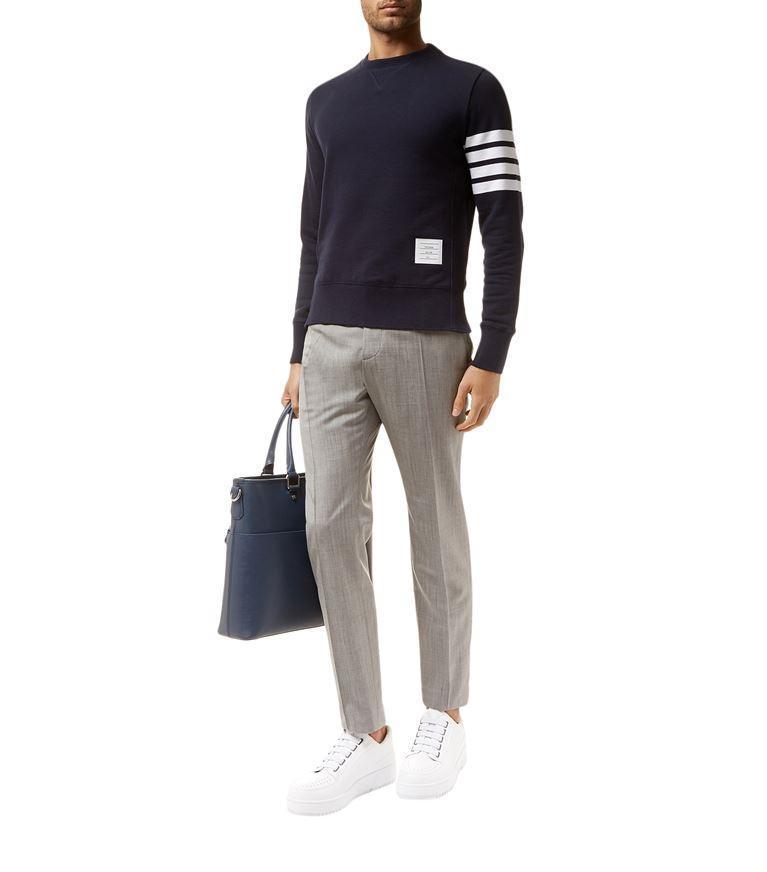 THOM BROWNE Classic Loopback 4-bar Sweatpants In Blue