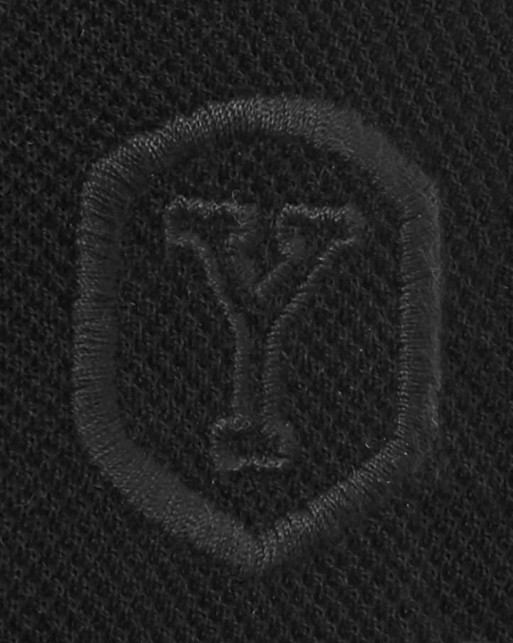 SAINT LAURENT Cassandre Polo Shirt In Black