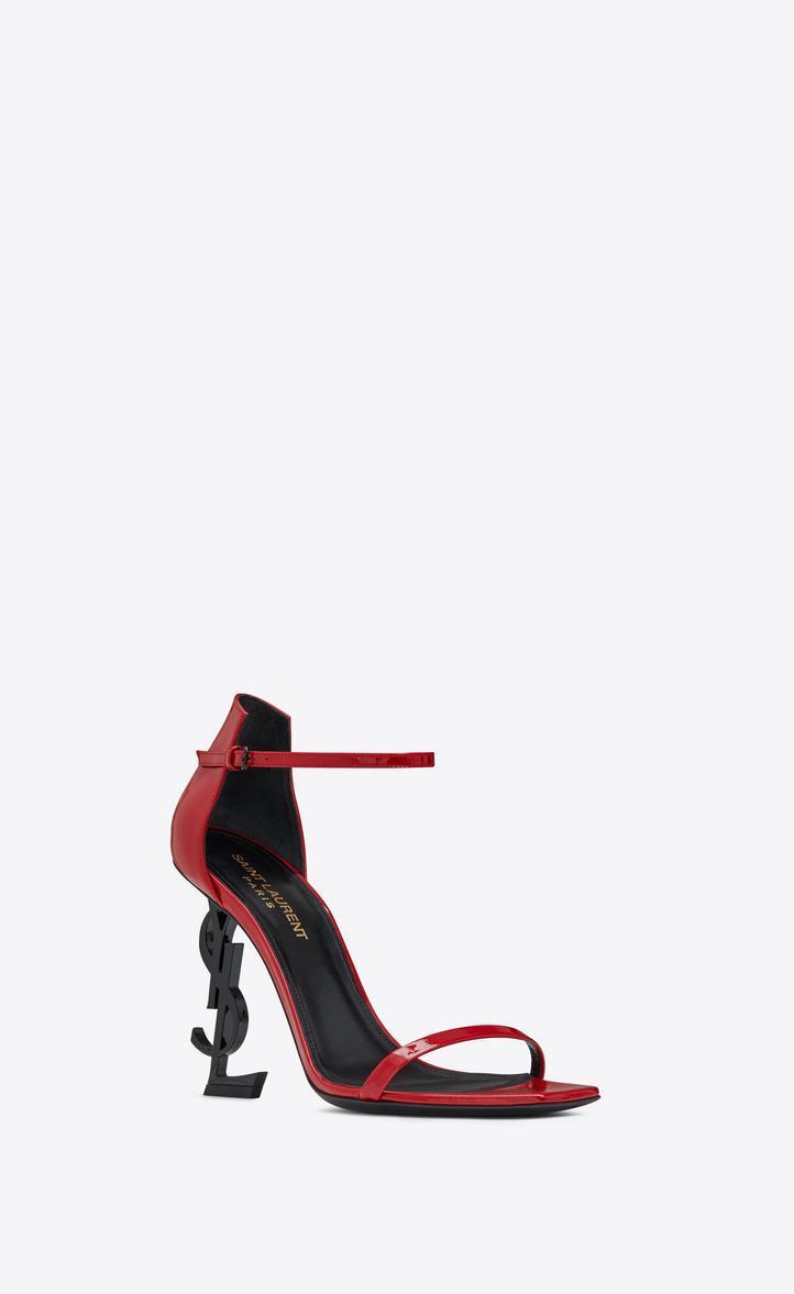 SAINT LAURENT Opyum Buckle-fastening Sandals In Red