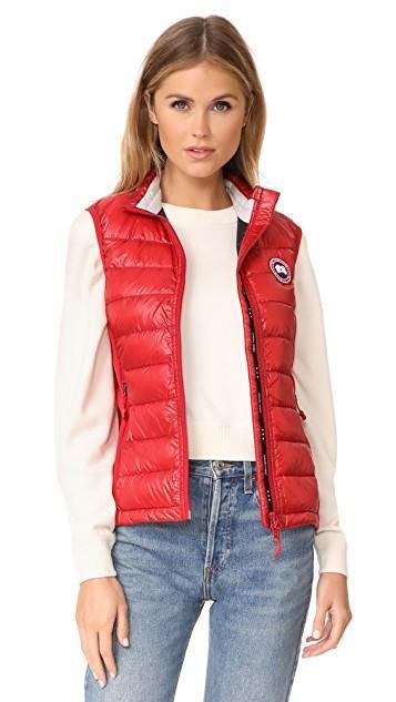 CANADA GOOSE Black Feather Down Hybridge Lite Padded Gilet