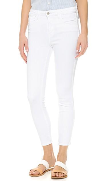 L'AGENCE Margot High-rise Skinny Jean In Blanc In White