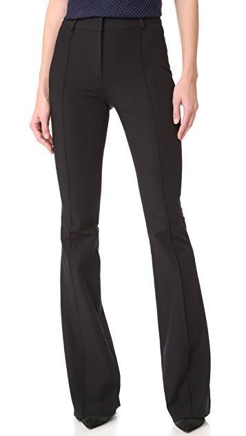 VERONICA BEARD Hibiscus Black Stretch-twill Trousers