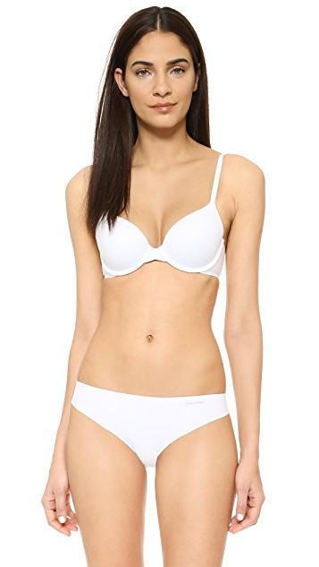 CALVIN KLEIN UNDERWEAR Perfectly Fit Memory Touch T-shirt Bra In White