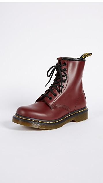 DR. MARTENS Anfibi Stringati 1460 Red Smooth
