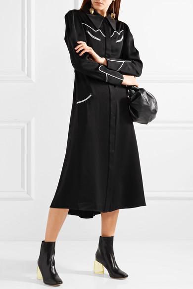 GIANVITO ROSSI Block Heel Ankle Boots With Suede Finish In Black