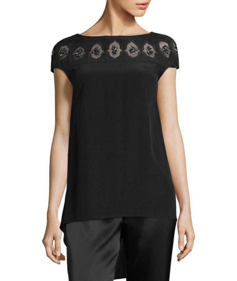 ST JOHN ‘diana' Flat Front Pressed Crease Straight Leg Pants In Black