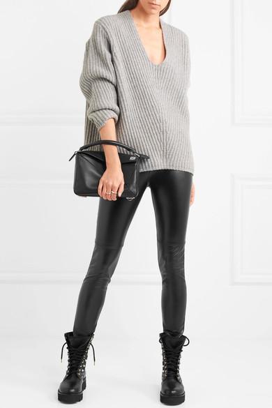 WOLFORD Shaping Leggings With High Waistband And Seam Detailing In Black