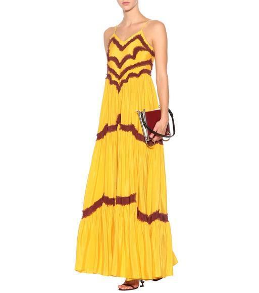 SAINT LAURENT Brown Opyum 110 Leather Sandals