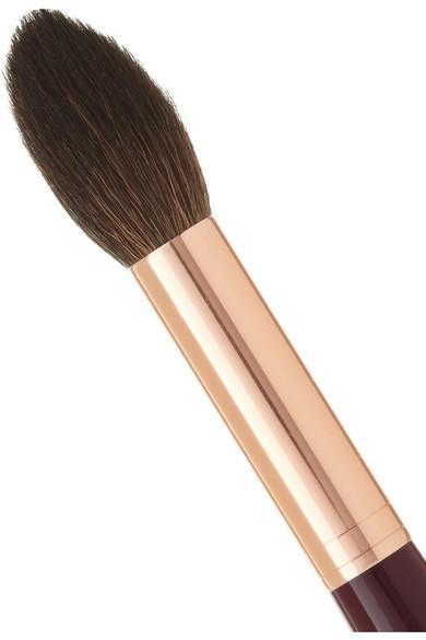 CHARLOTTE TILBURY Powder & Sculpt Brush In Rose Gold & Night Crimson