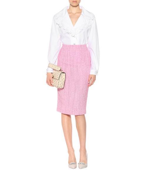 VALENTINO GARAVANI Medium Rockstud Matelassé Quilted Leather Crossbody Bag In Ivory