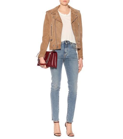 SAINT LAURENT Brown Opyum 110 Leather Sandals