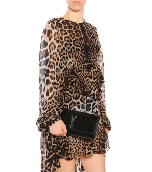 SAINT LAURENT Brown Opyum 110 Leather Sandals