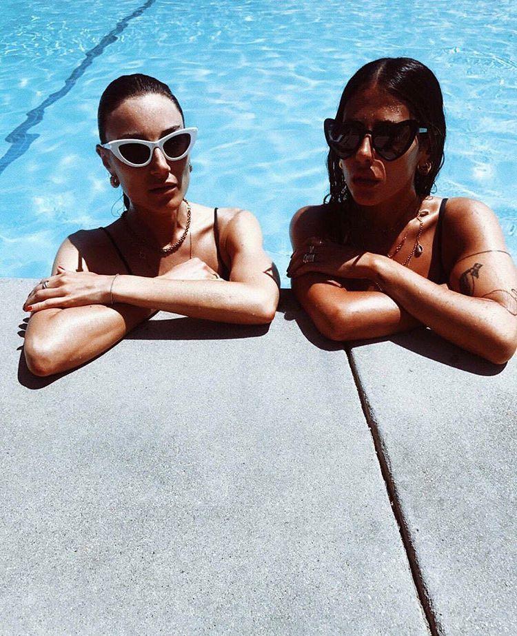 SAINT LAURENT Heart Frame Acetate Sunglasses In Black