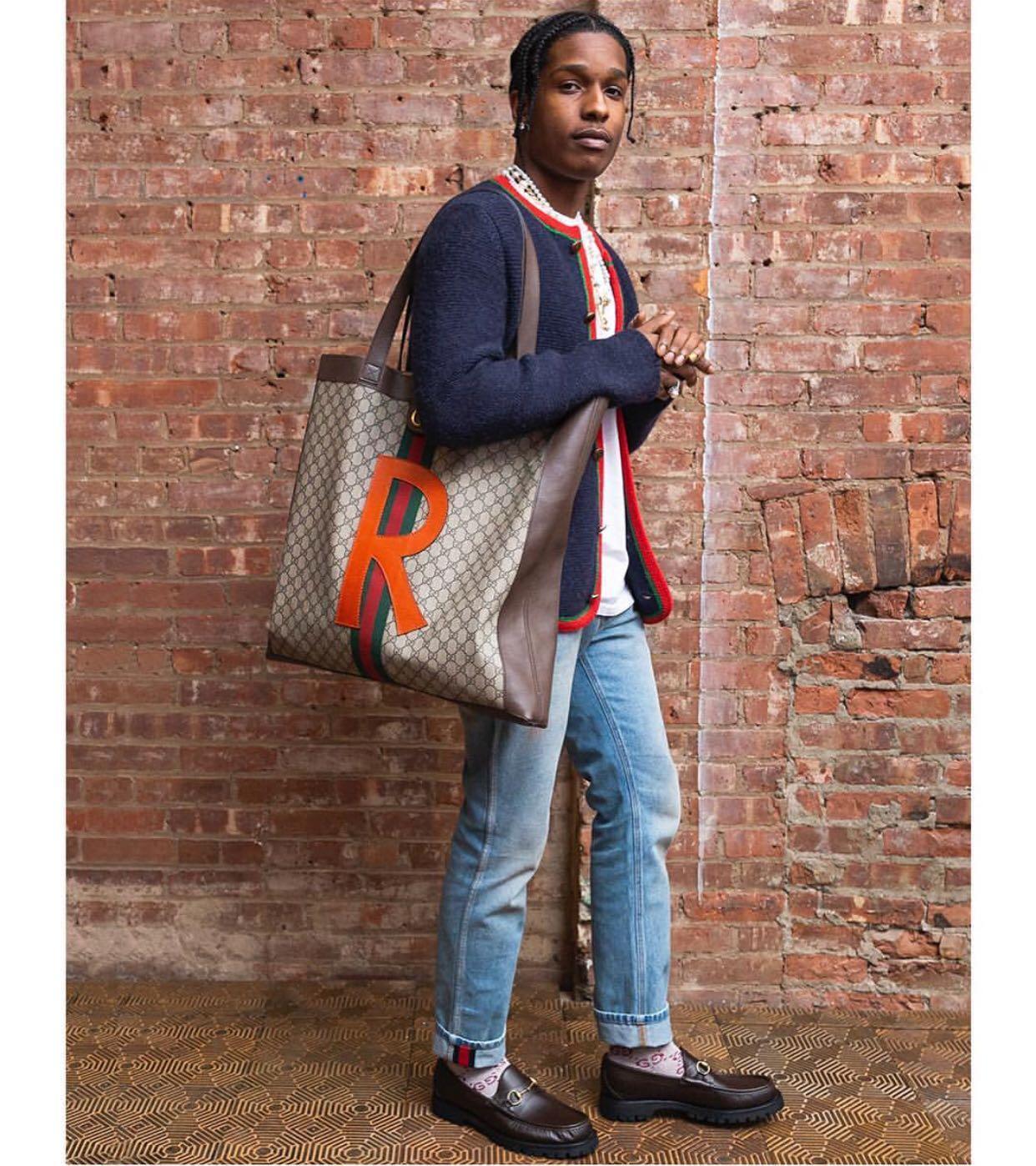 GUCCI Women Black Calf Leather Moc Stitching Signature Horsebit Detail Almond Toe Slip-on Style Bran