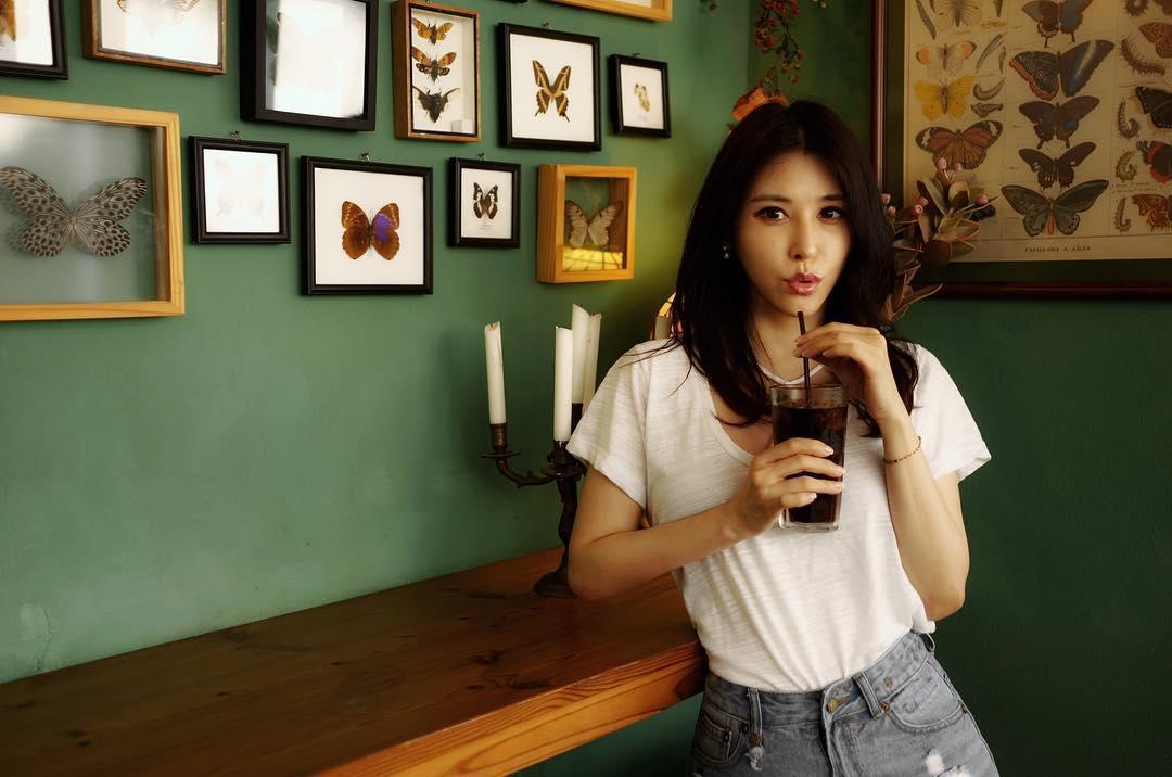 ATM ANTHONY THOMAS MELILLO Slub Jersey Schoolboy Crewneck T Shirt In Tan