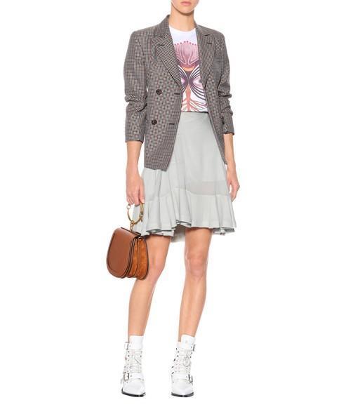 CHLOÉ Short-sleeve Graphic-print Cotton Jersey T-shirt In White