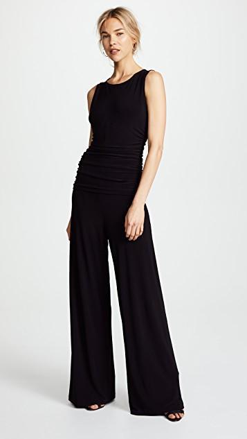 NORMA KAMALI Women's Sleeveless Jumpsuit Black