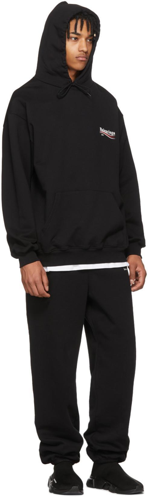 BALENCIAGA Political Campaign Sweatshirt In Black