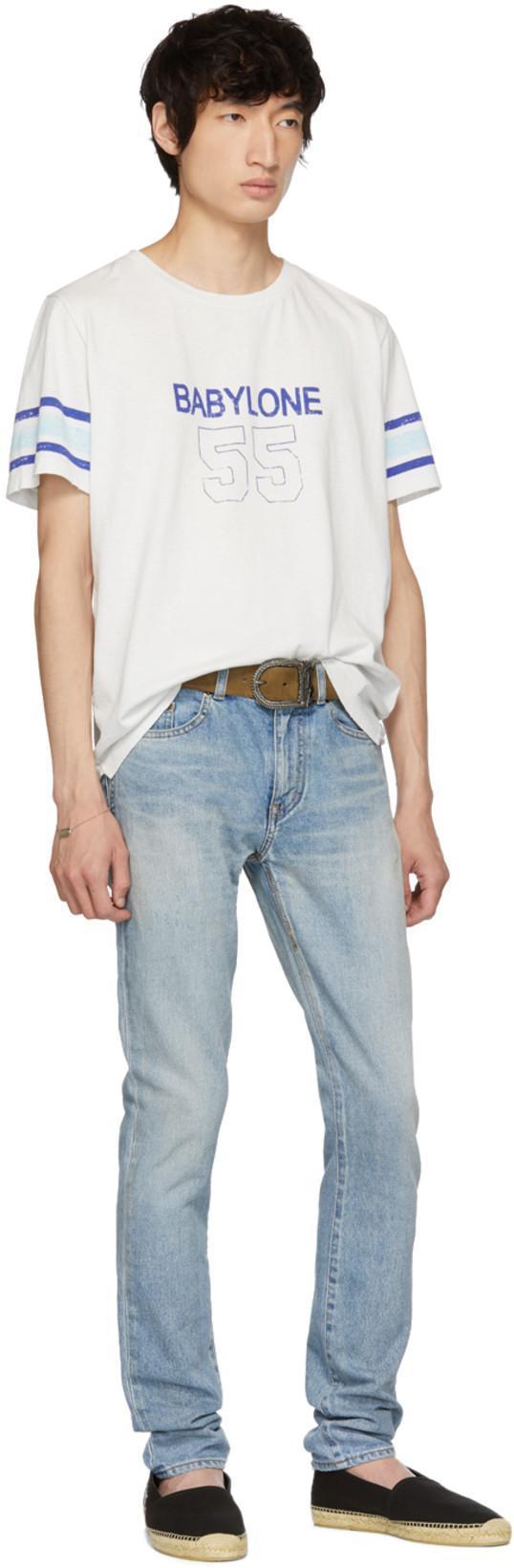 SAINT LAURENT Espadrillas Men Fabric Black