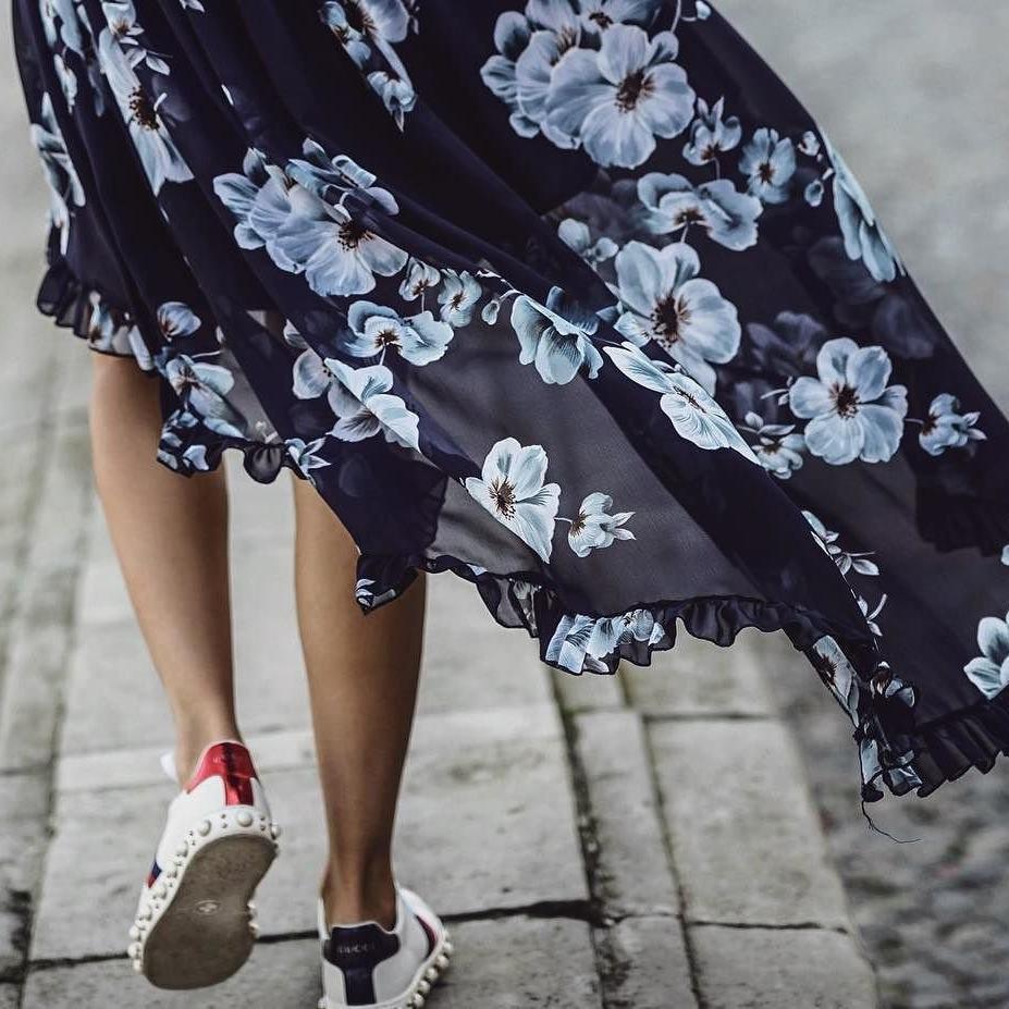 GUCCI Women Ace Leather Sneakers In Multi